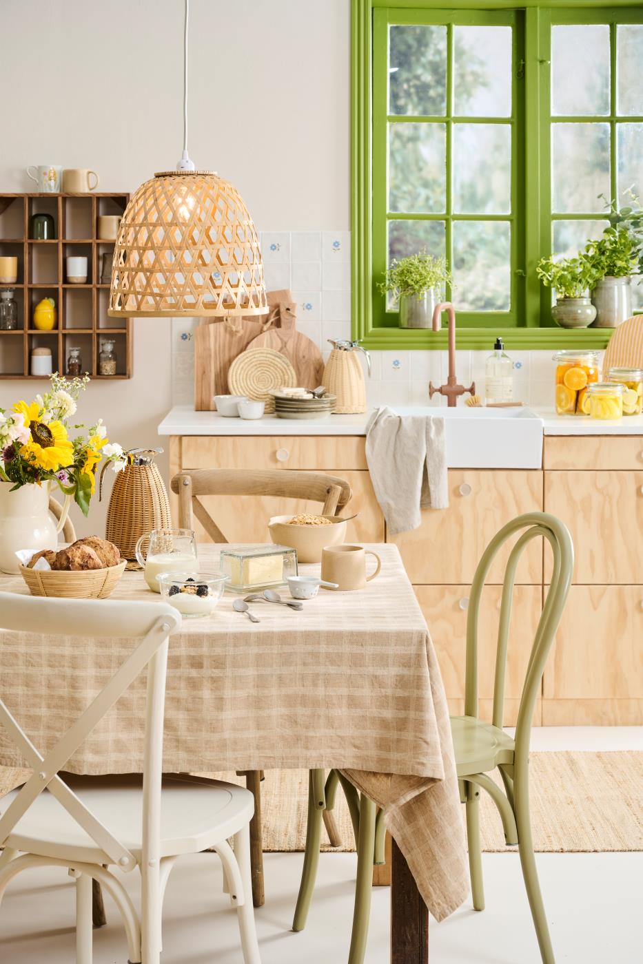 Termokanne, Brun Håndflettet