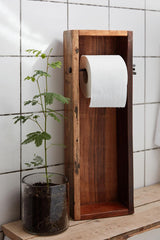 toalettpapirholder holder papir toalett rustikk treverk shaker ib laursen 21022-30