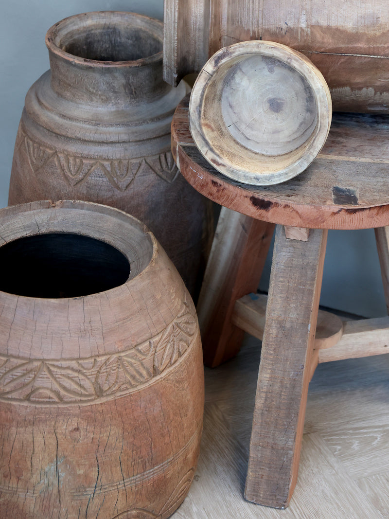 treurne vase tre rustikk gammel vintage chic antique 65080300 interiør inspirasjon