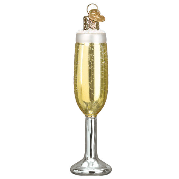 champagneglass-champagne glass ornament julekule julepynt heng dekorasjon nettbutikk