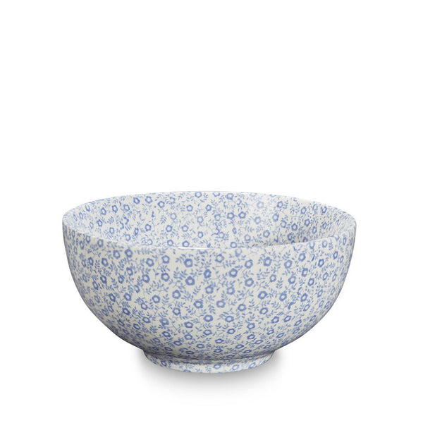 burleigh skål bolle chinese bowl blue felicity small footed lyseblå blå pottery england