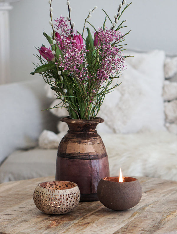 redesign vase vintage blomster