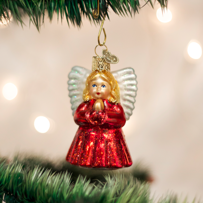 engel ornament juletrepynt glass old world christmas julepynt