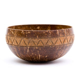 kokosnøttskål original kokosnøtt skål coconut bowl stor mønstret