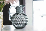 karaffel mugge grå grey smoke hobnail jug klimchi krystall tsjekkia