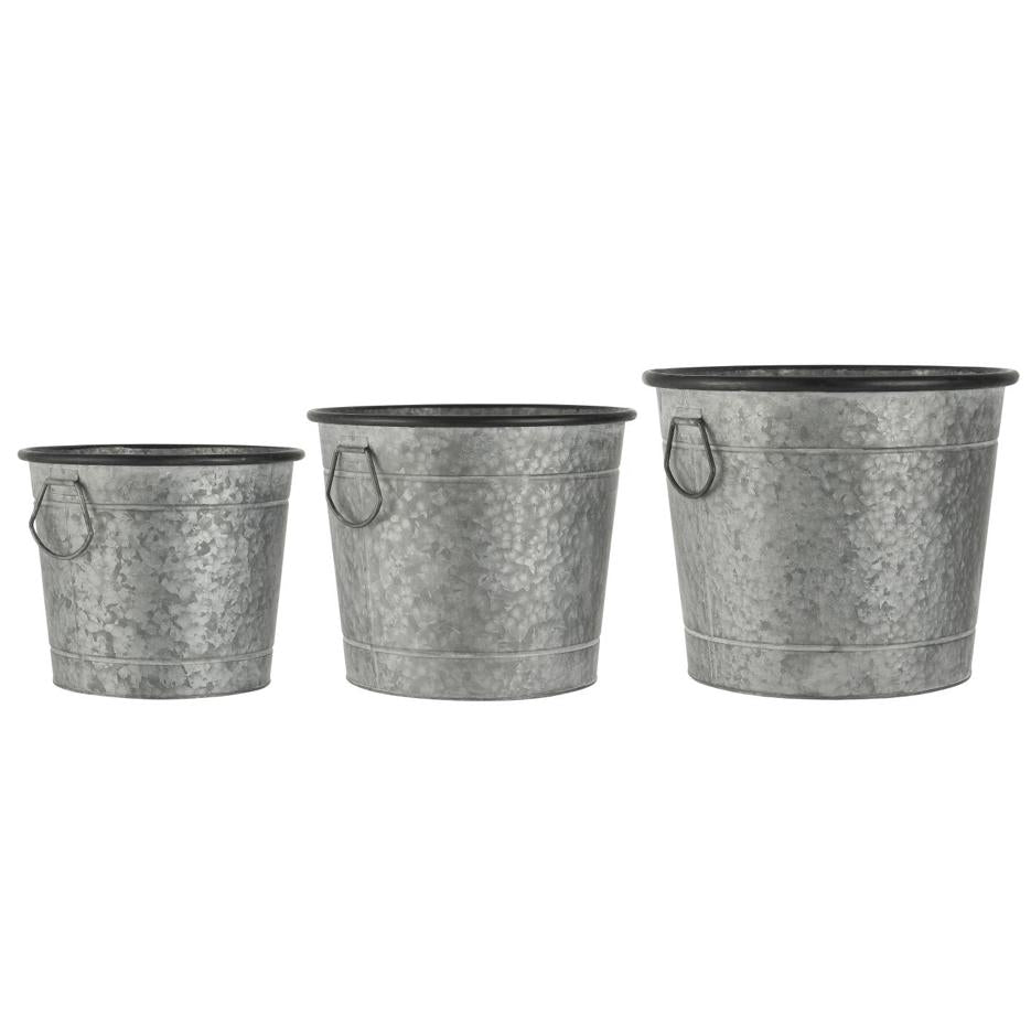 Krukke Metall, set/3 -  22/26/29cm