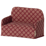 maileg sofa mus rød dukke sofa møbel