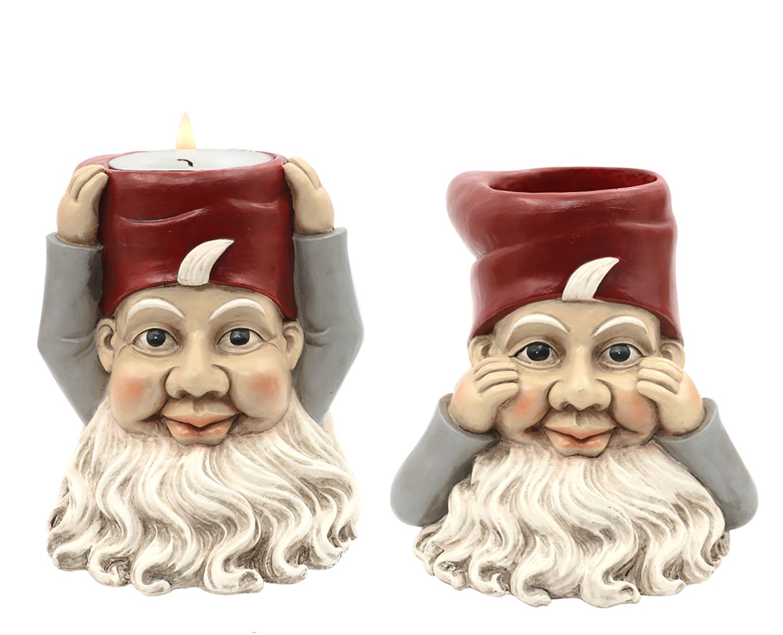 nisse lysestake telys varmelys julepynt julenisse alot 101618