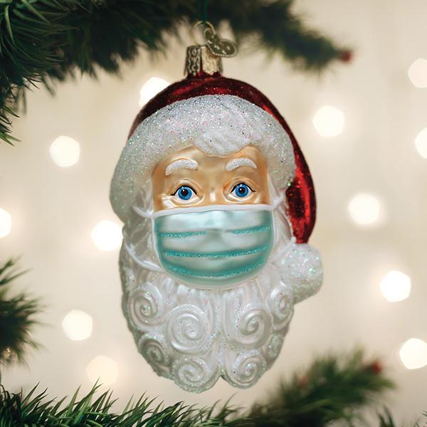 nisse munnbind julenisse julekule glass covid korona nettbutikk