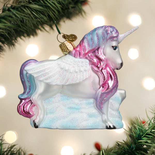 ornament enhjørning alicorn unicorn jul julepynt julekule juletrepynt