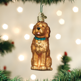 ornament hund irsk doodle nettbutikk julekule glass julepynt nostalgi 12528