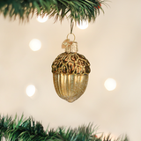 ornament nøtt eikenøtt julekule glass 28075 nettbutikk
