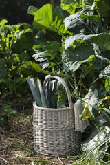 rund avlang høy kurv flettet pil ib laursen 2934-00 hage inspirasjon grønnsaker