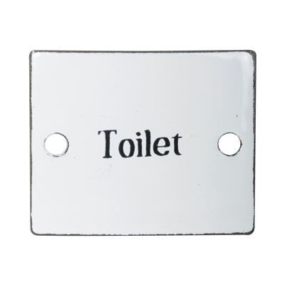 skilt toalett toilet emalje nettbutikk