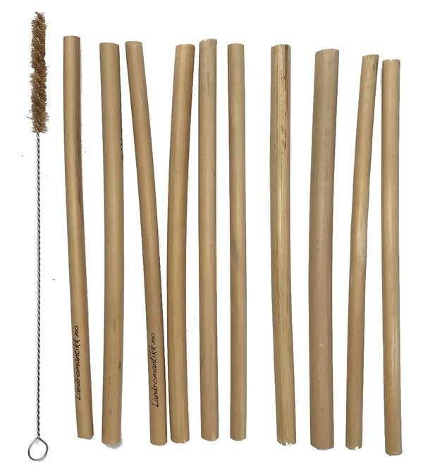 Bambus Sugerør - 10stk
