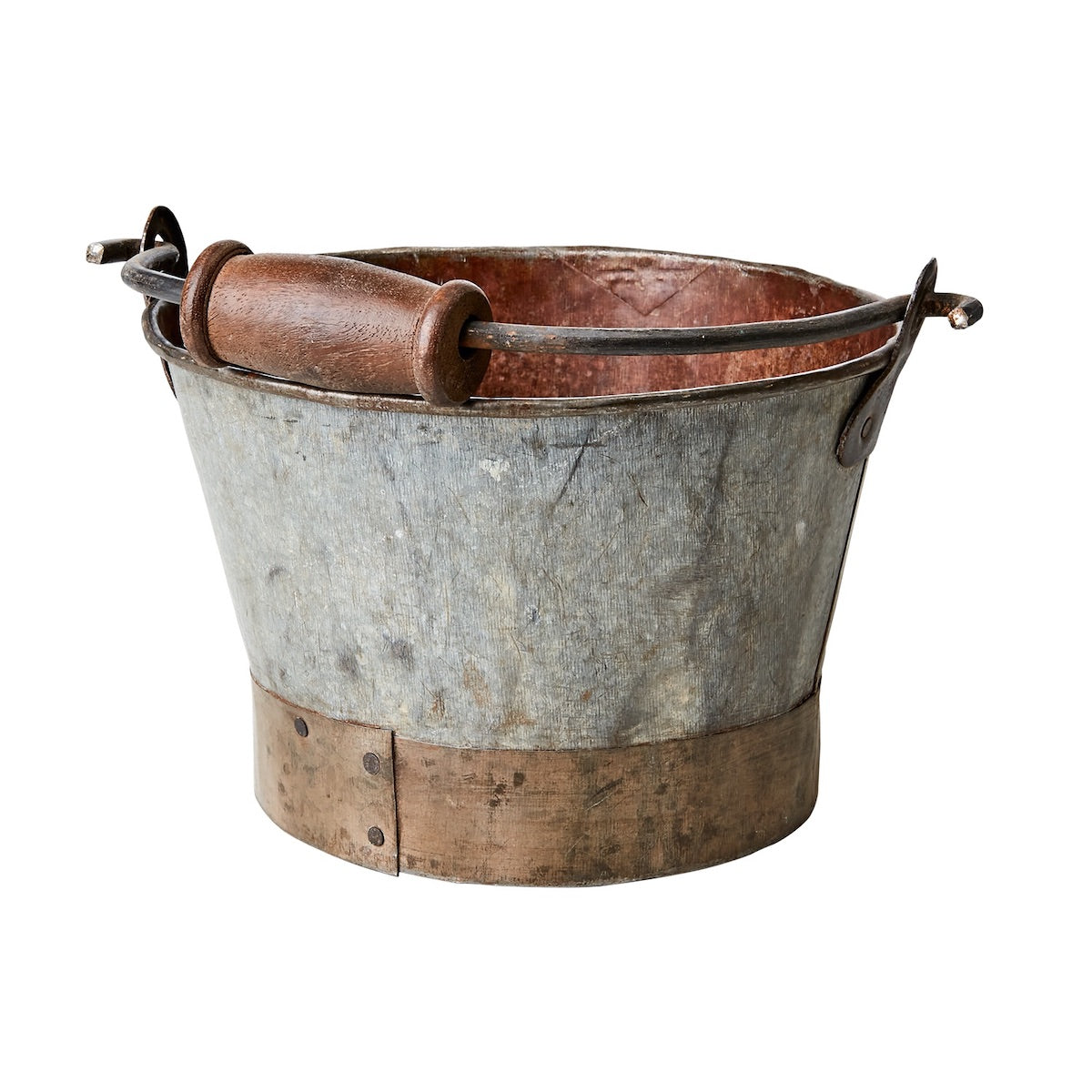 vintage bøtte metallbøtte gammel sink nettbutikk 076-159-00